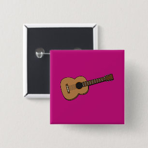 Gitarren-Cartoon Button