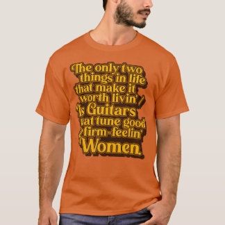 Gitarren, die gut klingen und fest Feelin Women Ou T-Shirt