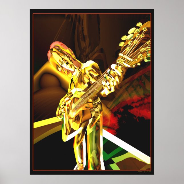 Gitarren-Effekte Poster (Vorne)
