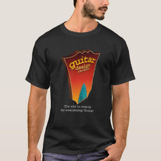 Gitarren-Entwurfs-Bericht-Dunkelheits-T-Shirt T-Shirt