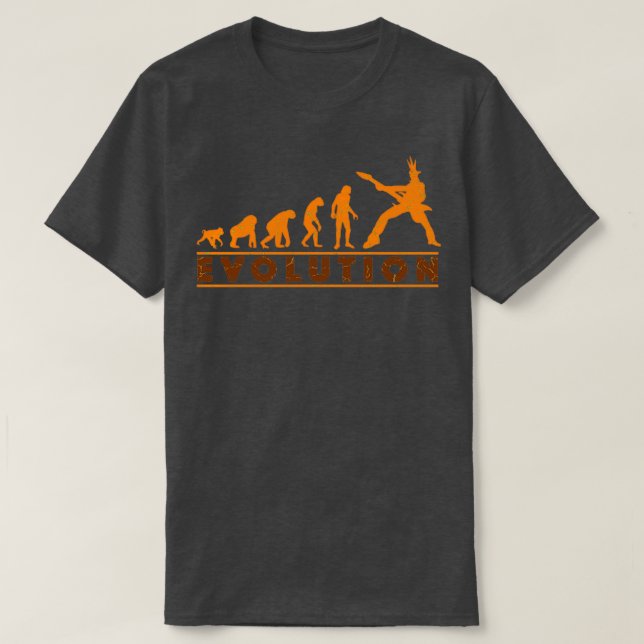 Gitarren-Evolution Punk T-Shirt (Design vorne)