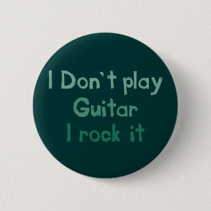 Gitarren-Felsen es Knopf Button