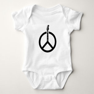 Gitarren-Friedenszeichen Baby Strampler
