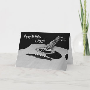 Gitarren-Geburtstags-Karte für Vater Karte
