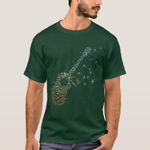Gitarren-Geschenke Männer Musiknoten Gitarrist Mus T-Shirt