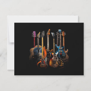 Gitarren Gitarristen Geschenk Magneteinladung
