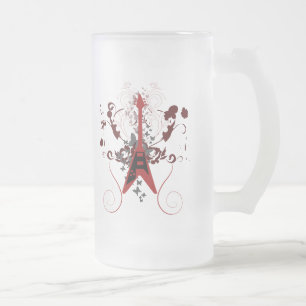 Gitarren-Gott Mattglas Bierglas