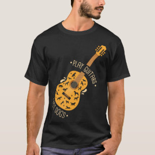 Gitarren Haustiere Hunde ich Dog und Musik liebt I T-Shirt