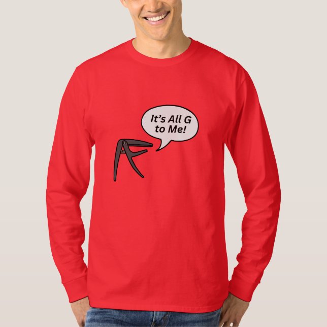 Gitarren Humor T-Shirt (Vorderseite)