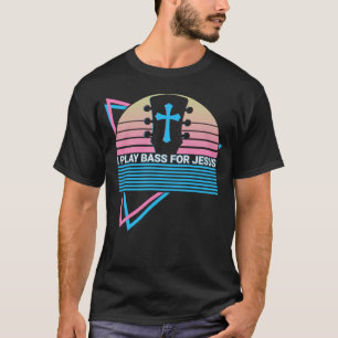 Gitarren-Jesus Christlich Ich spiele Bass für Jesu T-Shirt