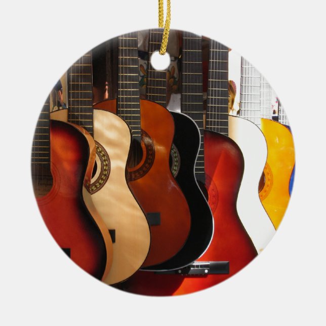 Gitarren Keramik Ornament (Vorne)