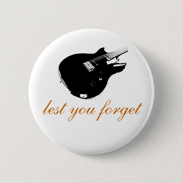 Gitarren-Knopf Button (Vorderseite)