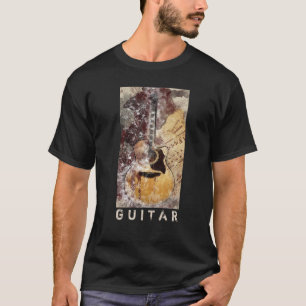 Gitarren-künstlerischer Digital-Kunst-T - Shirt
