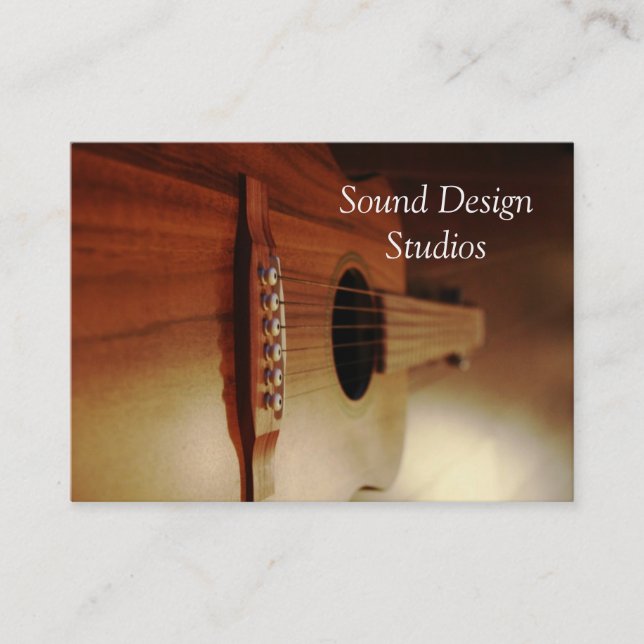 Gitarren-Lektions-Visitenkarte-Studio Visitenkarte (Vorderseite)