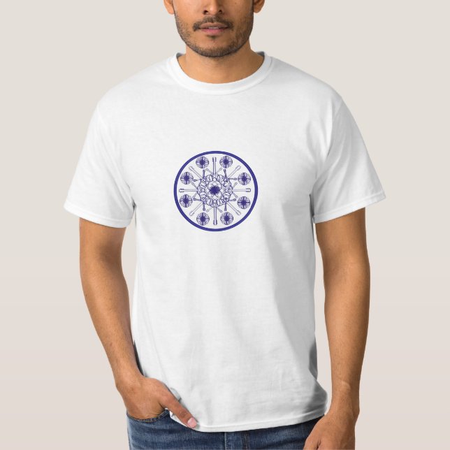 Gitarren-Mandala T-Shirt (Vorderseite)