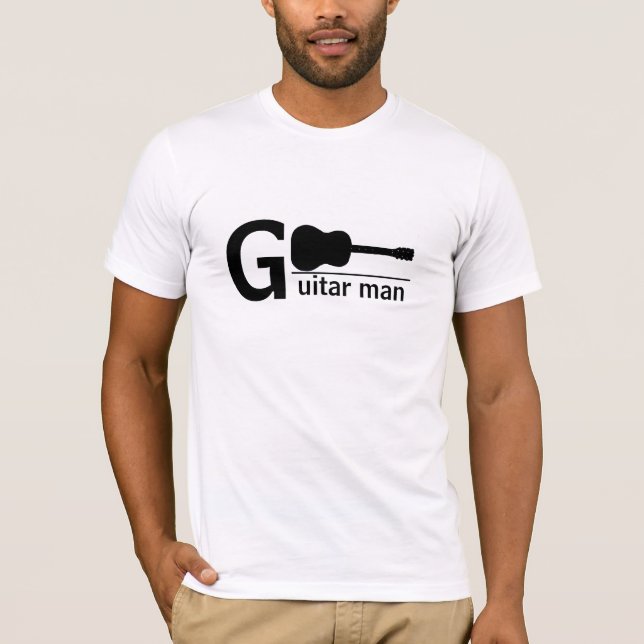 Gitarren-Mann T-Shirt (Vorderseite)