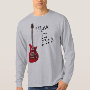 Gitarren-Musik Langarm Unisex T-Shirt