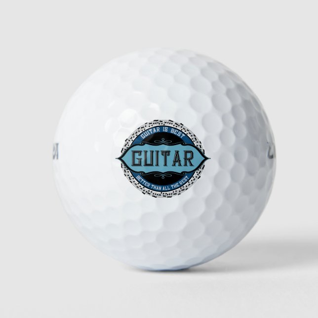 Gitarren-Musiknote Golfball (Vorderseite)