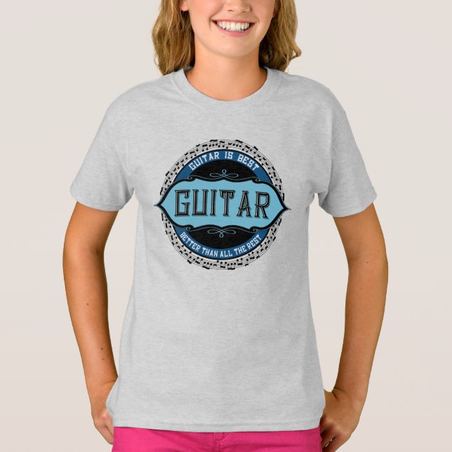 Gitarren-Musiknote T-Shirt (Vorderseite)