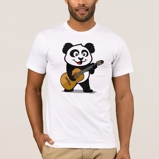 Gitarren-Panda (helle Shirts) T-Shirt (Vorderseite)