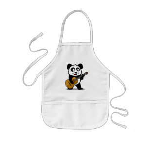 Gitarren-Panda Kinderschürze