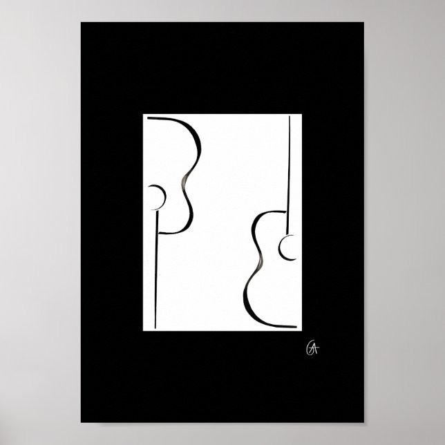 Gitarren Poster (Vorne)