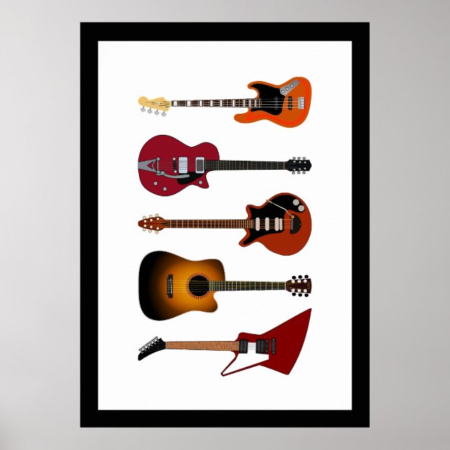 Gitarren Poster (Vorne)