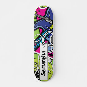 Gitarren-Rock-Musikstar Old School Skateboard