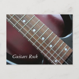 Gitarren Rocken - E-Gitarre Postkarte