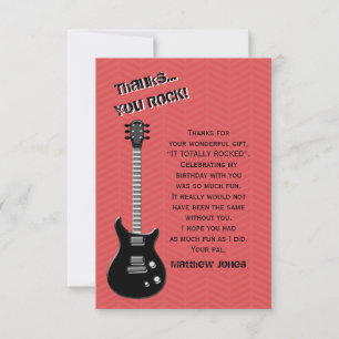 Gitarren Rockstar Einladung