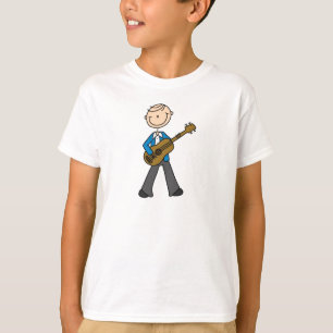 Gitarren-Spieler-Strichmännchen-Shirt T-Shirt