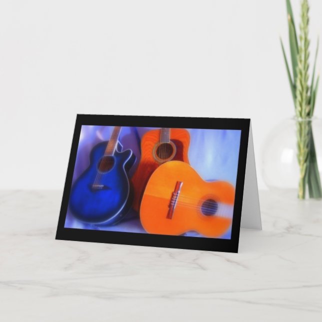 Gitarren-Trio Karte (Vorderseite)