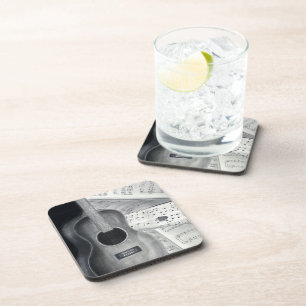 Gitarren-u. Blatt-Musik-Korken-Untersetzer Getränkeuntersetzer