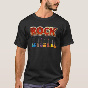 Gitarren und Rock and Roll brauche ich T-Shirt