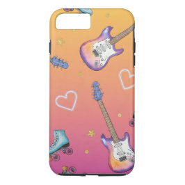 Gitarren und Roller-Skate von Natasha Us Case-Mate iPhone Hülle
