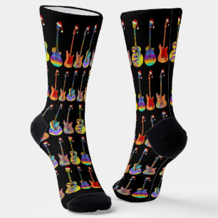 Gitarren Vater Weihnachten Socken