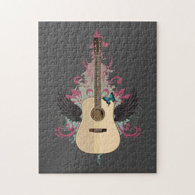 Gitarren-Vibes Puzzle (Vertikal)
