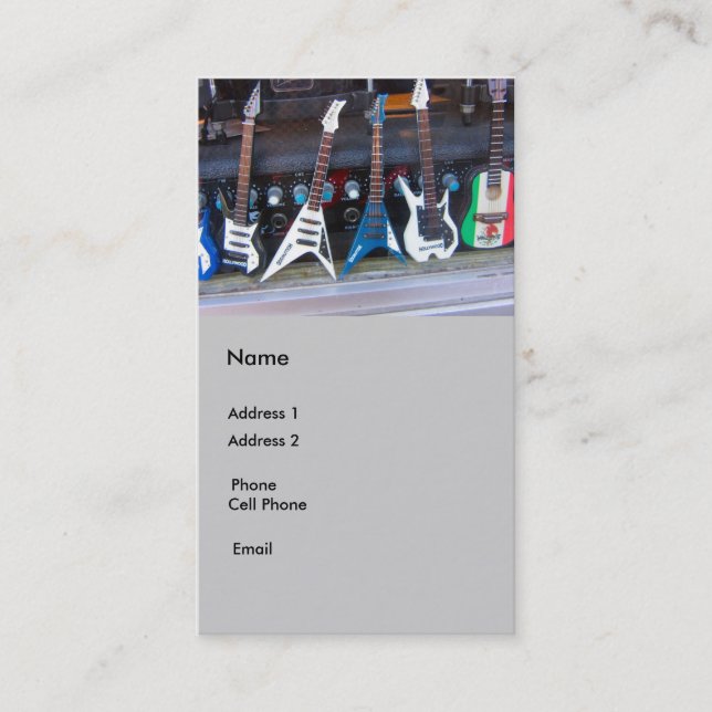 Gitarren Visitenkarte (Vorderseite)