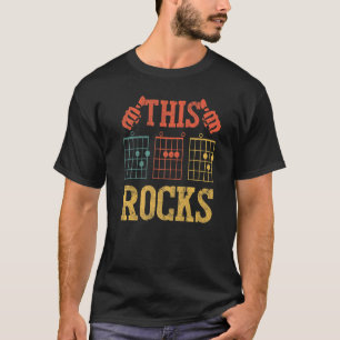Gitarrenakkord Vatertag Notenschlüssel Gitarrist B T-Shirt
