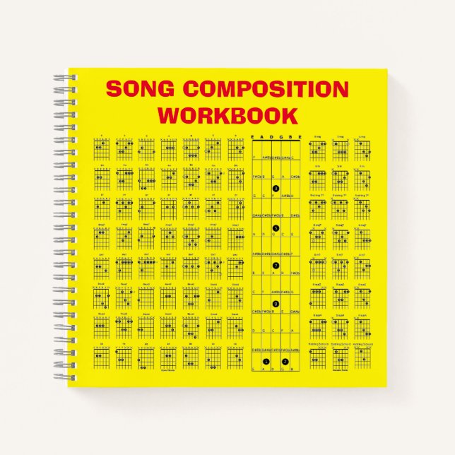 Gitarrenaktordiagramm  notizbuch (Vorderseite)