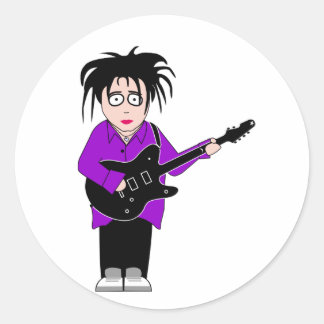 Gitarrenaufkleber Runder Aufkleber