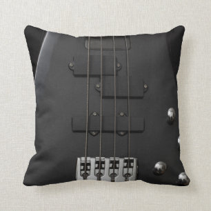 Gitarrenbass-Instrument schwarz Kissen