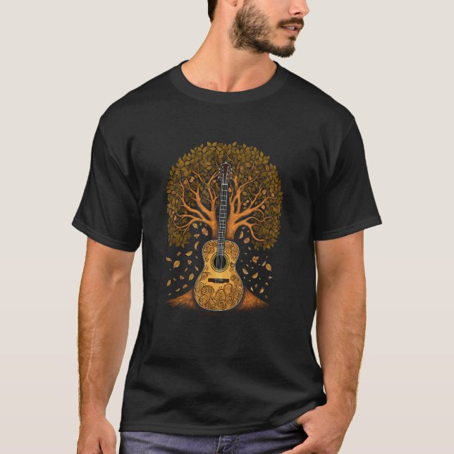 Gitarrenbaum des Lebens Gitarrenbaum T-Shirt (Vorderseite)