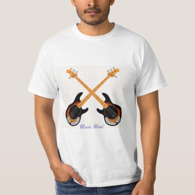 Gitarrenbild für Männer-T - Shirt (Vorderseite)