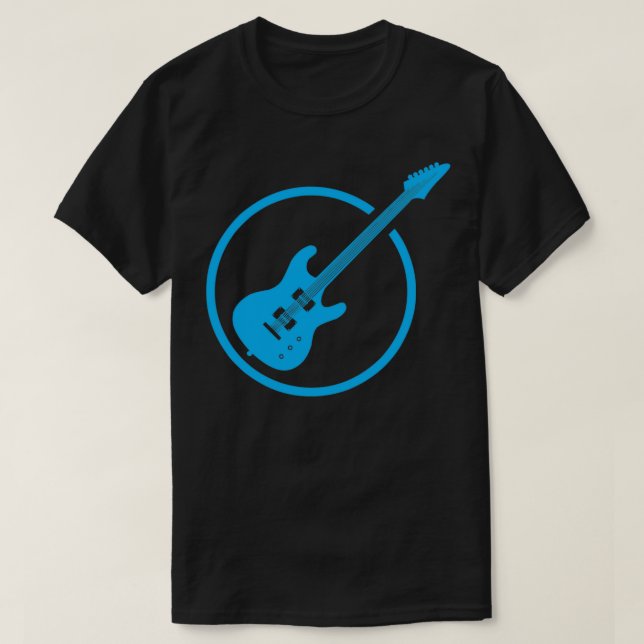 Gitarrenblau Trimix T-Shirt (Design vorne)