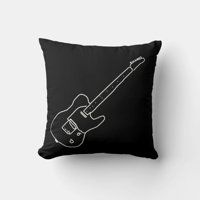Gitarrendekor Kissen (Vorderseite)