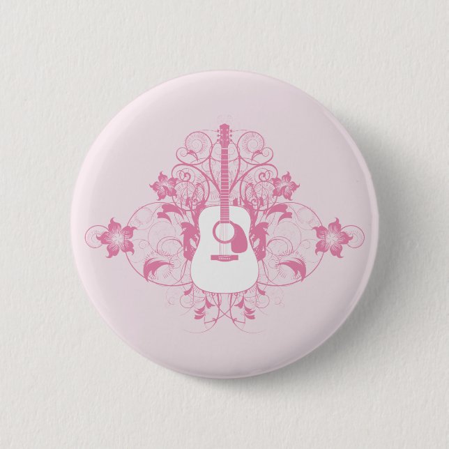 Gitarrendesign Button (Vorderseite)