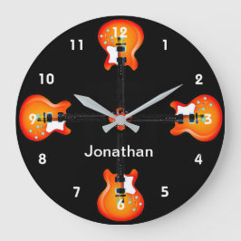 Gitarrendesign Wall Clock Große Wanduhr