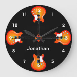 Gitarrendesign Wall Clock Große Wanduhr