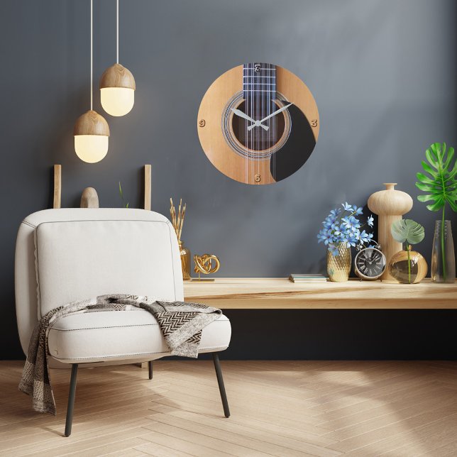 Gitarrendesign-Wall-Uhr Große Wanduhr (Von Creator hochgeladen)
